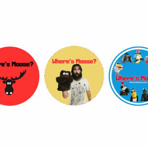 Where's Moose? sticker set